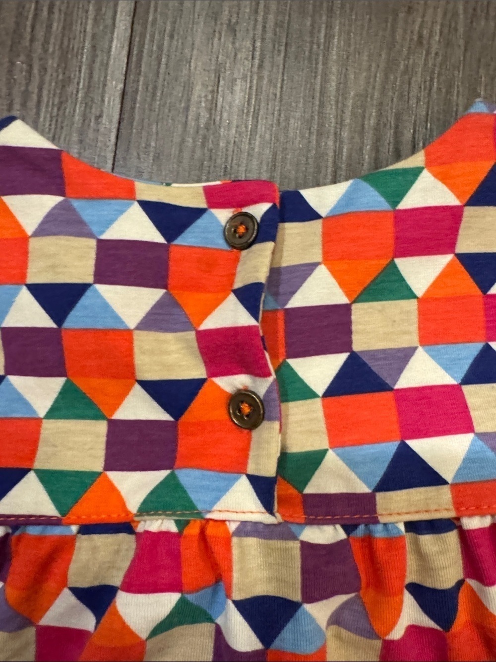 🆕 Melange Girl Multicolor Geometric Pom-Pom Tunic. 12. NWT!💕 - Picture 4 of 5